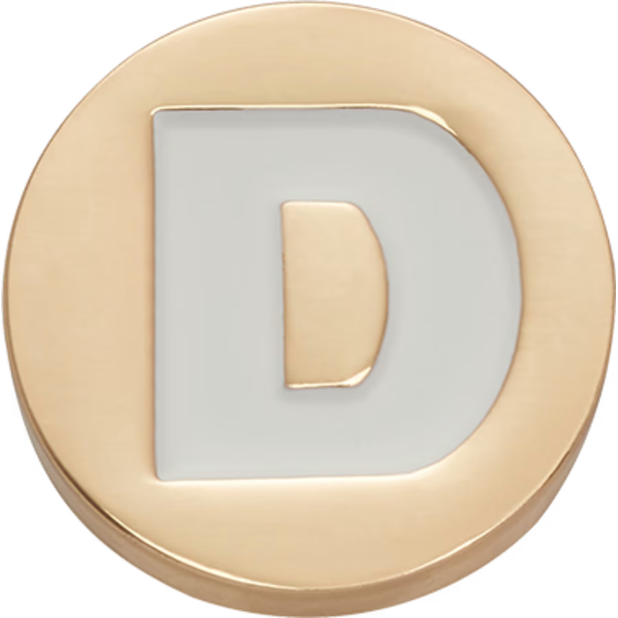Gold Letter D