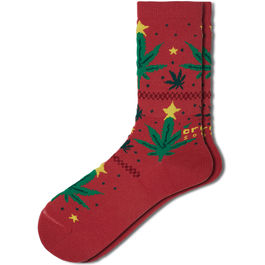CrocsSocks Holiday Hemp Crew Ppr
