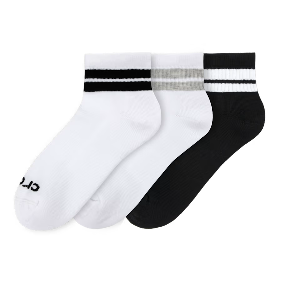 CrocsSocks Retro Ankle Stripe 3-Pack