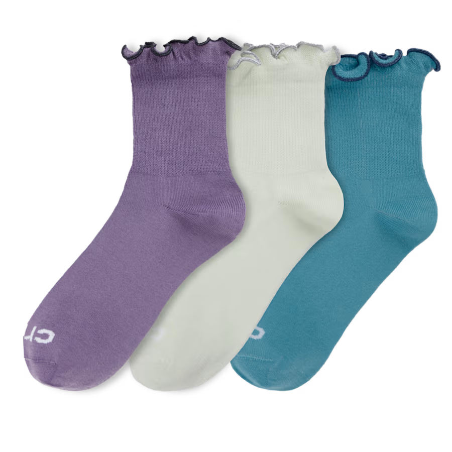 CrocsSocks Ruffle Ankle 3 PK
