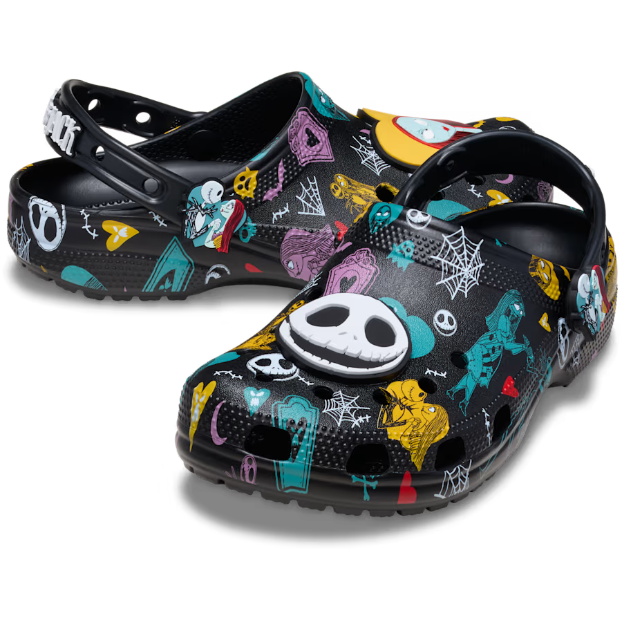 Disney Tim Burton's The Nightmare Before Christmas Jack and Sally Classic Clog