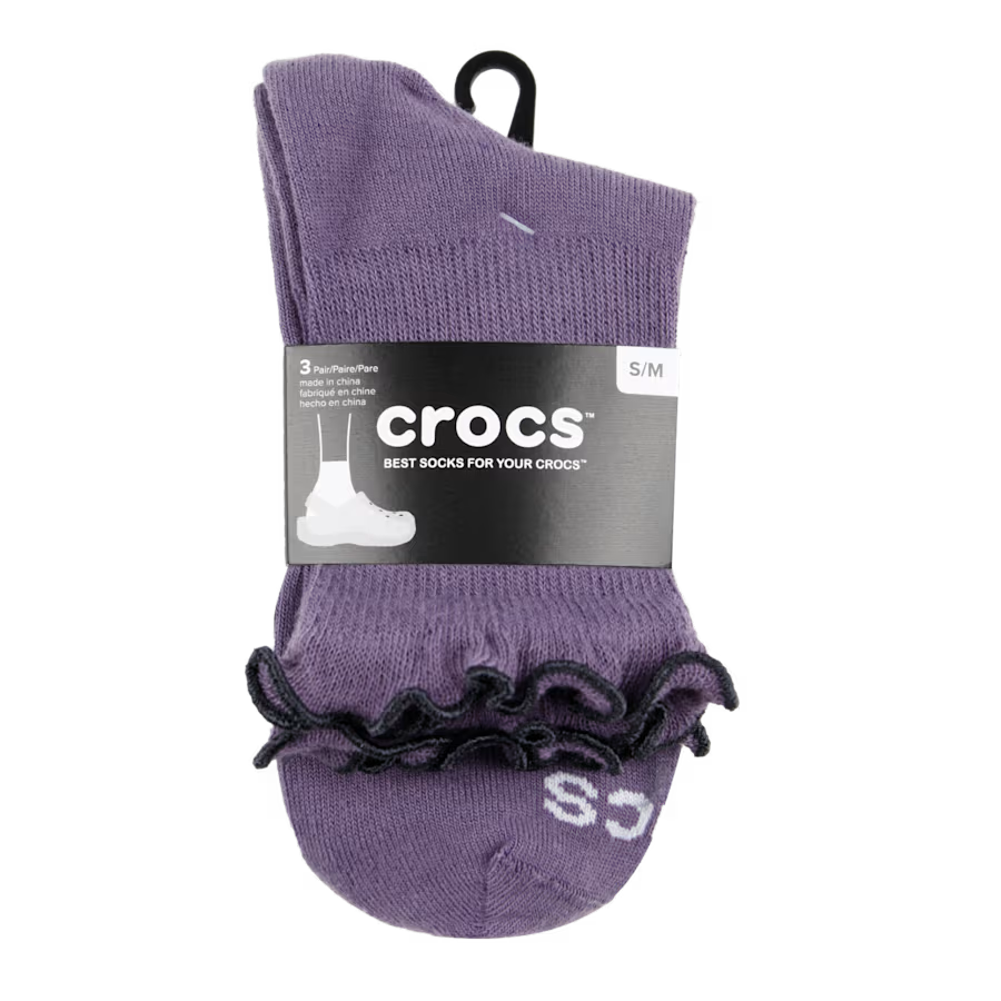 CrocsSocks Ruffle Ankle 3 PK