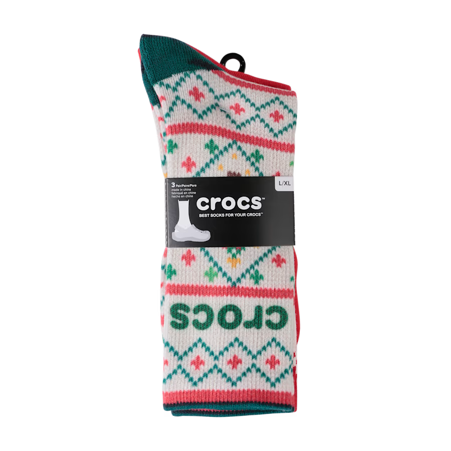 CrocsSocks Sweater Print 3-Pack