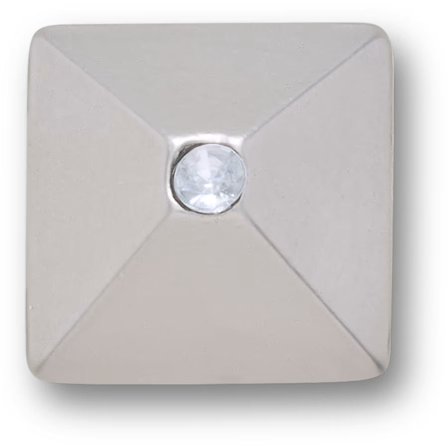 Light Silver Pyramid Stud