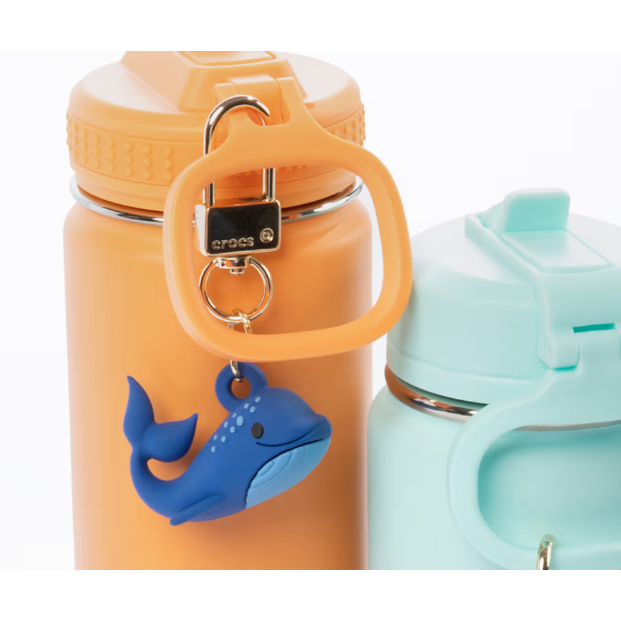3D Whale Bag Charm Blue