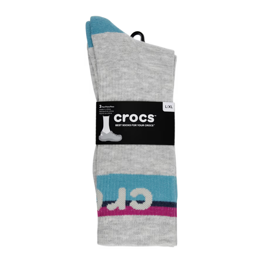 CrocsSocks Macro Logo 3PK