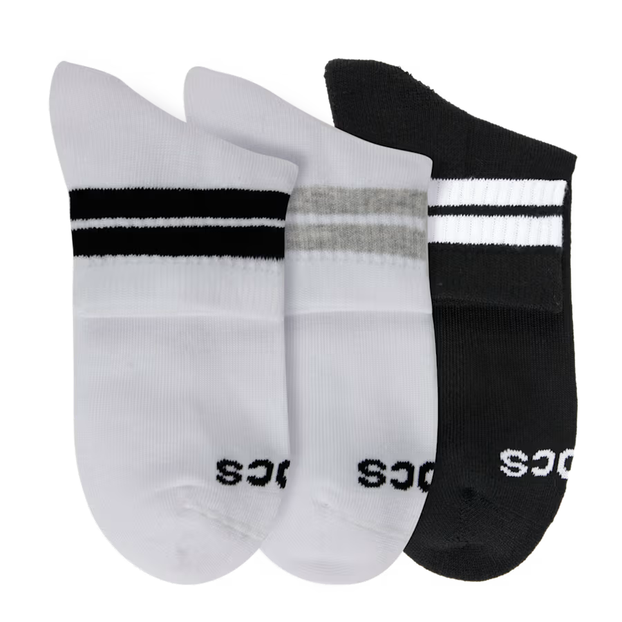 CrocsSocks Retro Ankle Stripe 3-Pack