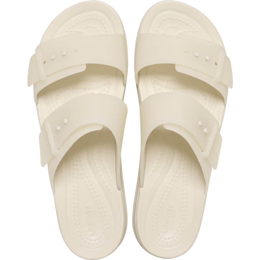 Brooklyn Buckle Frosted Low Wedge