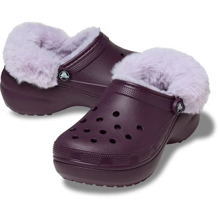Classic Platform Fuzz Lined Clog