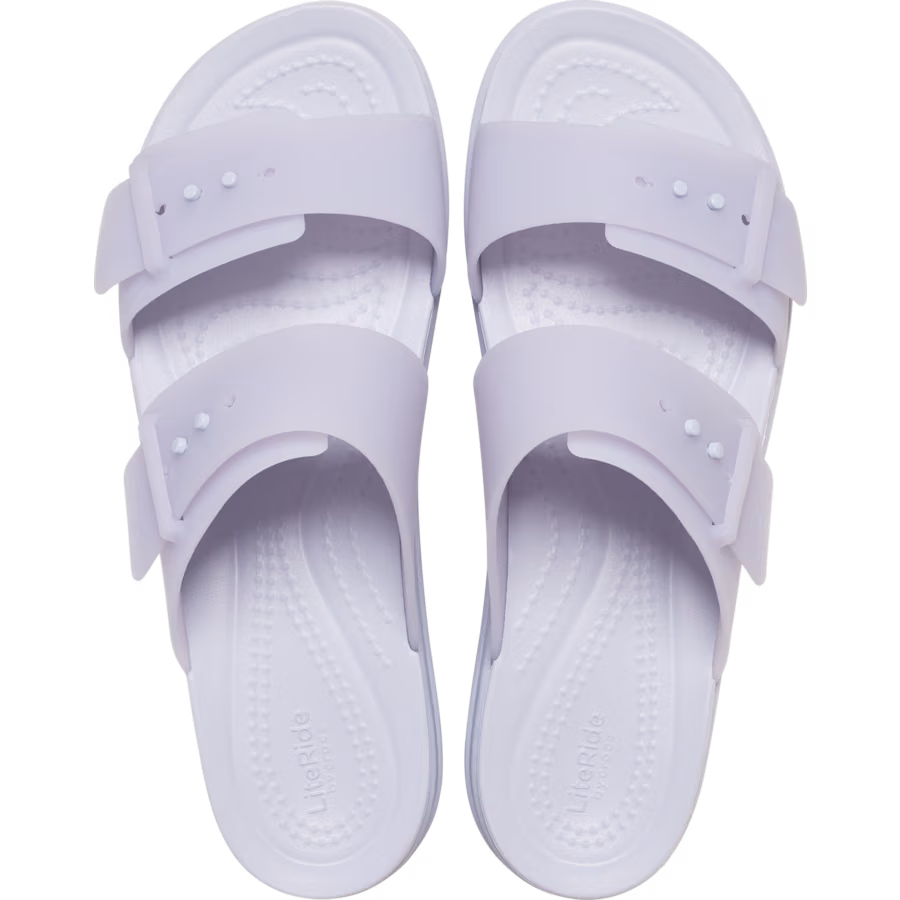 Brooklyn Buckle Frosted Low Wedge