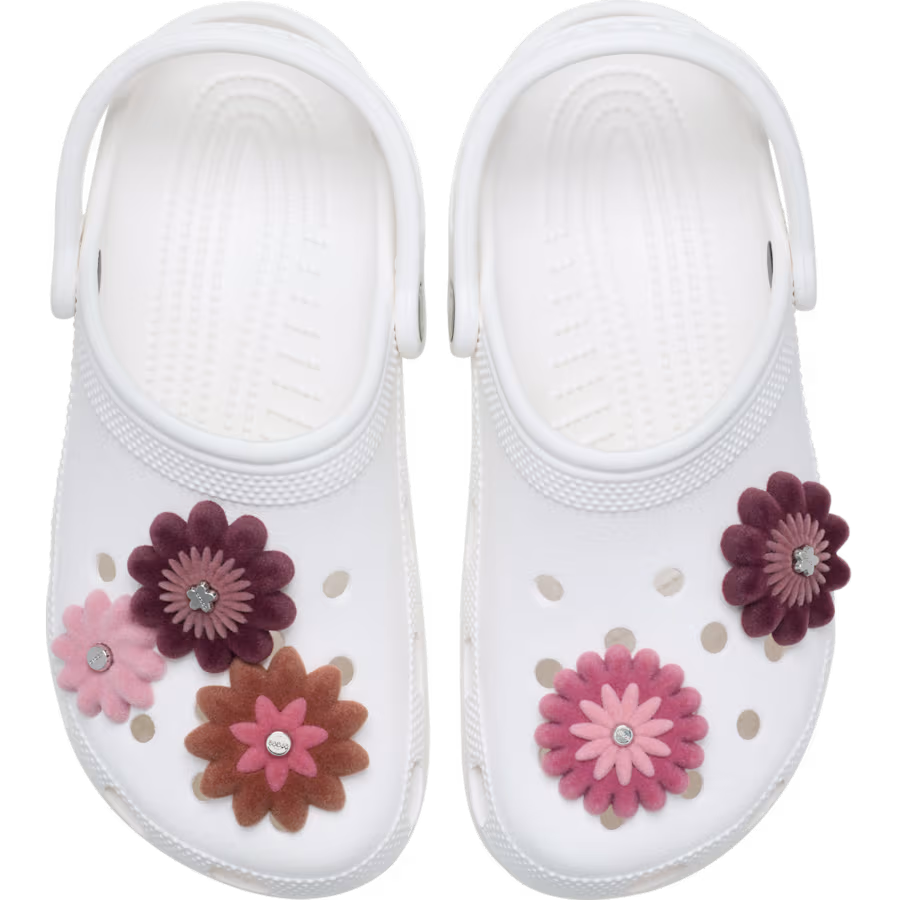 Pink Velvet Flower 5 Pack