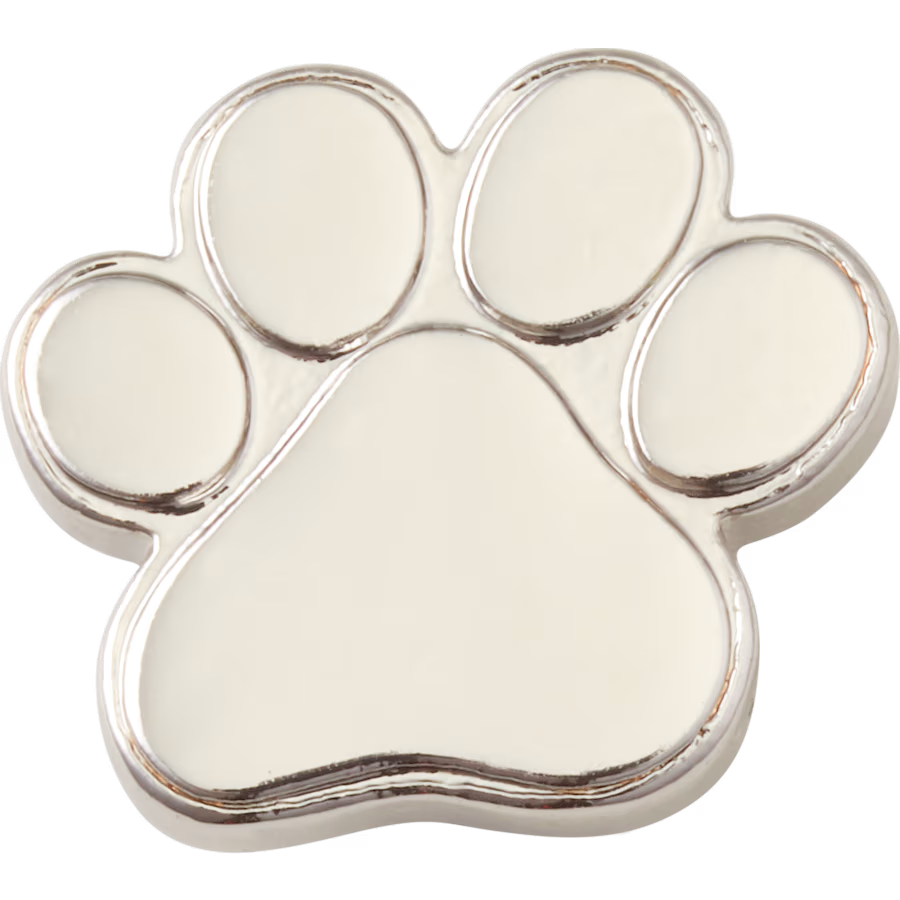 Silver Paw Print