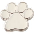Silver Paw Print