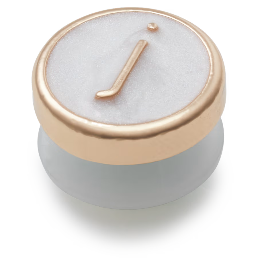 Tiny Pearlized Letter J