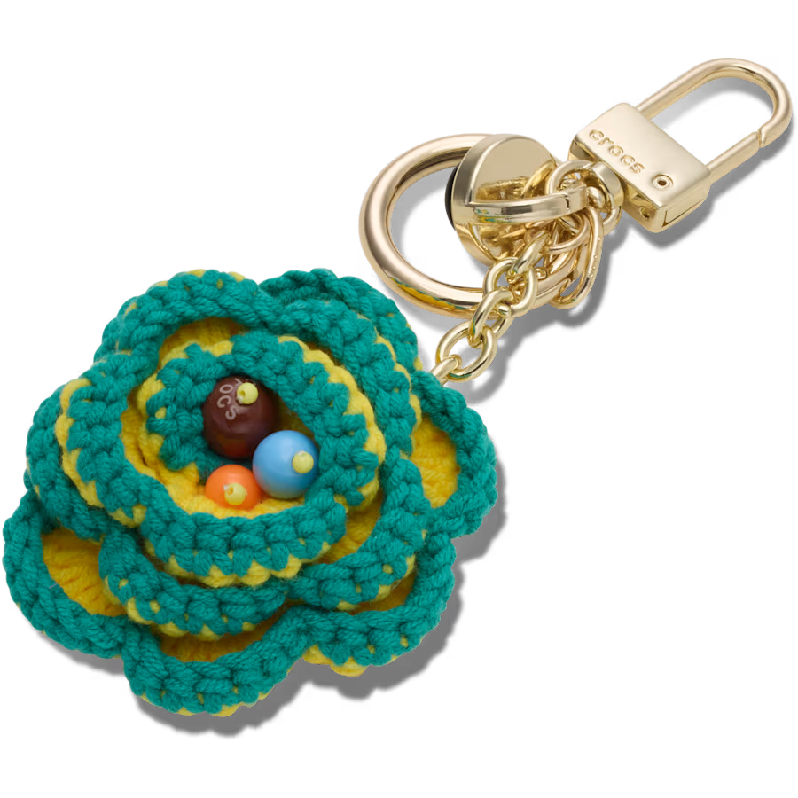Crochet Flower Bag Charm