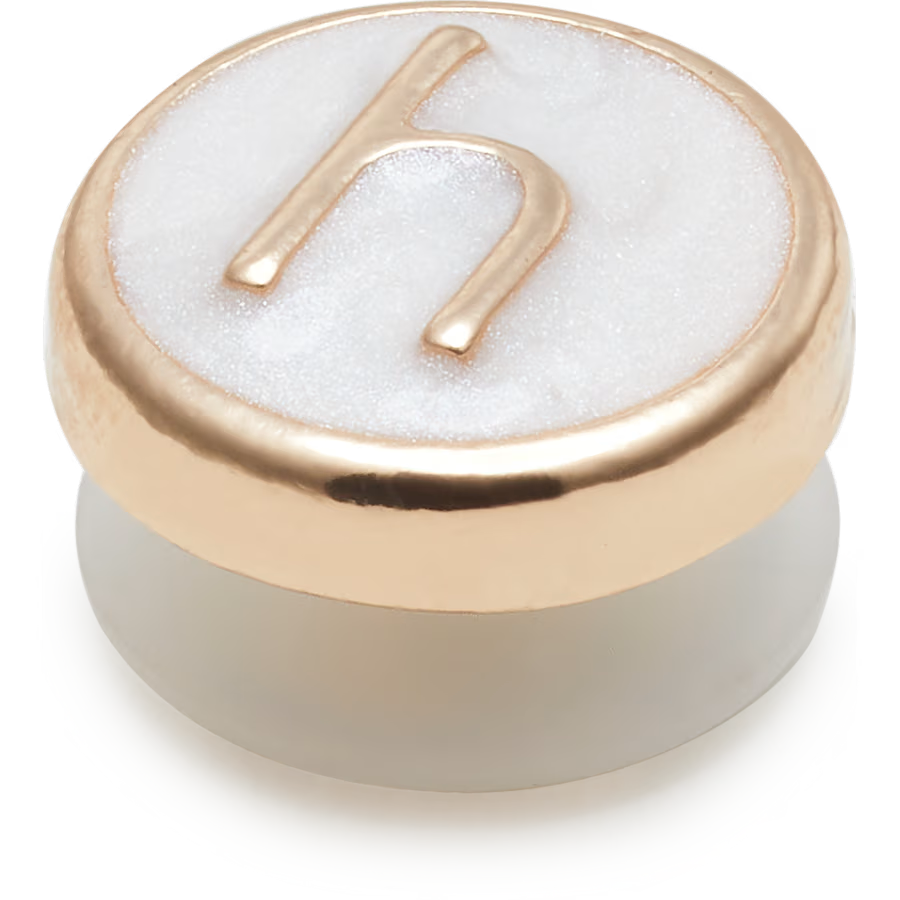 Tiny Pearlized Letter H