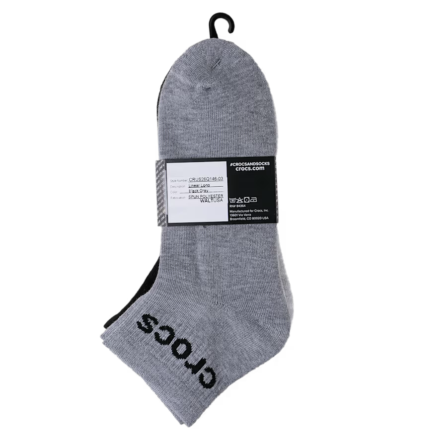 CrocsSocks Ankle Logo 3-Pack