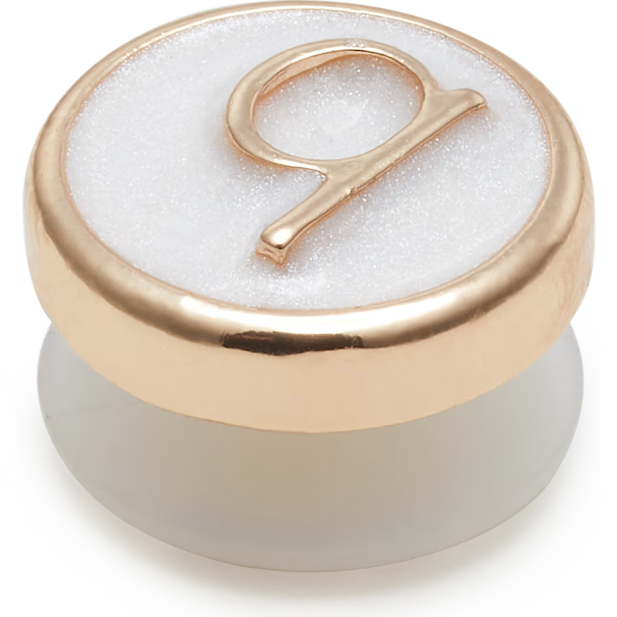 Tiny Pearlized Letter Q