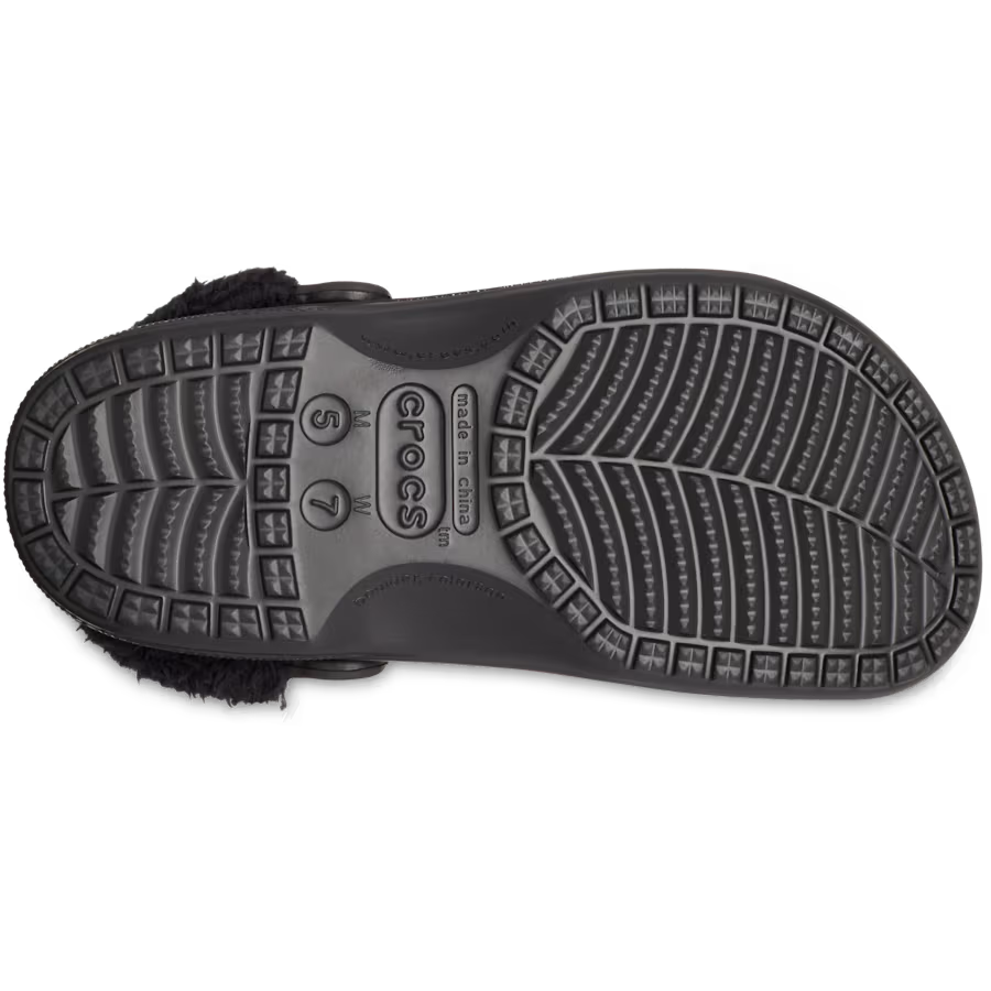 Baya Lined Fuzz-Strap Clog