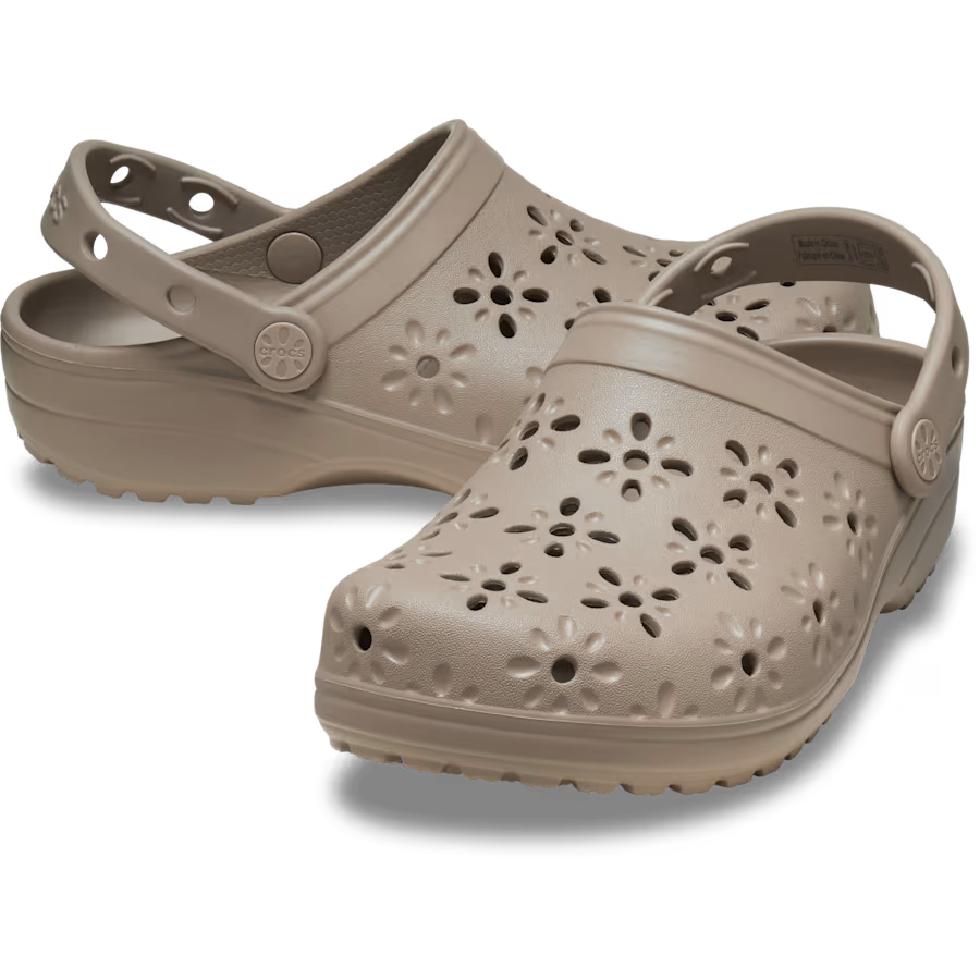 Classic Floral Cut-Out Clog