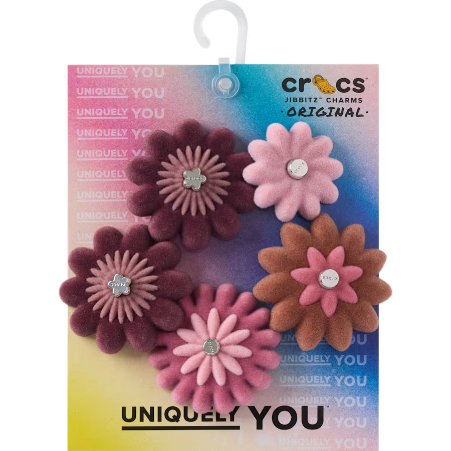 Pink Velvet Flower 5 Pack