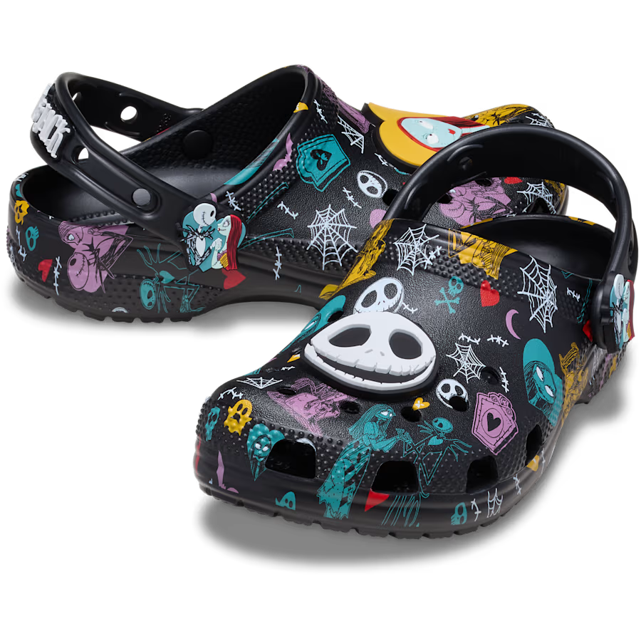 Kids' Disney Tim Burton's The Nightmare Before Christmas Jack and Sally Classic Clog