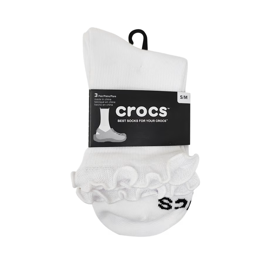 CrocsSocks Ruffle Ankle 3 PK