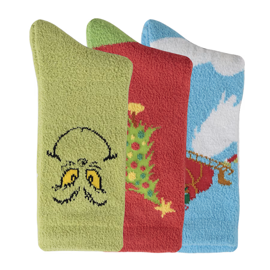 Kids' Crocs Socks The Grinch 3 Pack