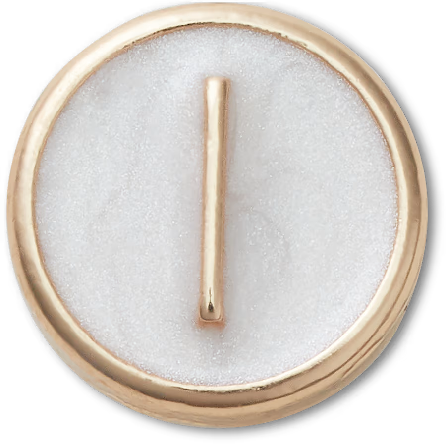 Tiny Pearlized Letter L