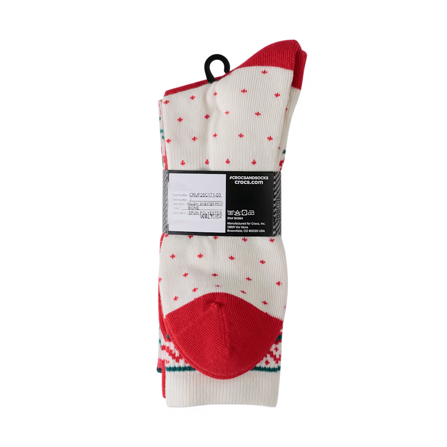 CrocsSocks Sweater Print 3-Pack