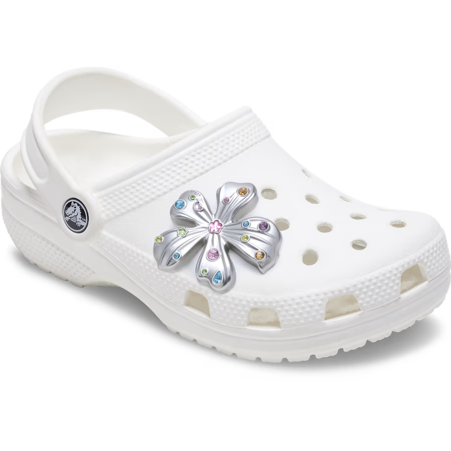Silver Meta Gem Flower
