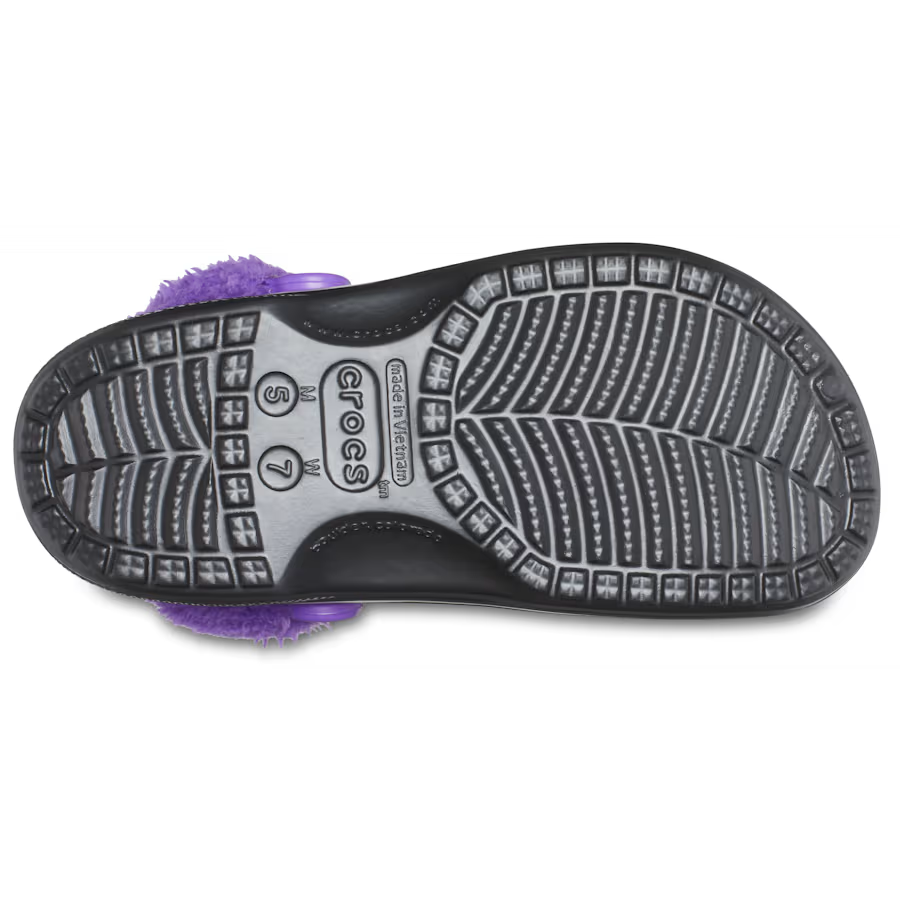 Baya Lined Fuzz-Strap Clog